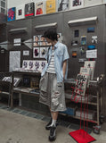 Clean Stripe Two Pocket Short Sleeve Shirt
