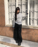 Luhan Alpaca Wool Round Ribbed Knit