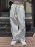 Publi Side Zipper Nylon String Pants