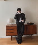 Objet Wool Check Round Jacket