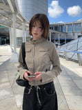 Cardan Pocket Slim Bomber Semi-Crop Jacket