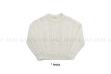 (WOOL) HEAVY CABLE KNIT