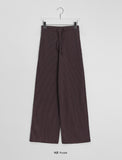 Danimo Stripe Banding Wide Long Pants