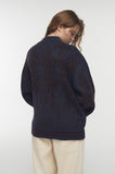 [2-WAY] Java Pattern Zip-Up Knit
