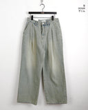 Archer Pintuck Balloon Wide Denim Pants