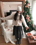 Hug Wool High Neck Short Coat