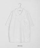 [unisex] Tahyu Pocket Collar Over Short Sleeve Tee