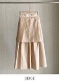 Byville Pintuck Pleated Long Skirt
