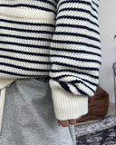 Laber Waffle Stripe Cardigan