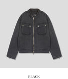 Riet biker denim jacket