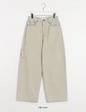 Tokio Carpenter Patch Cotton Wide Pants