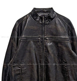 Carter Cross Rivet Vintage Leather Jacket