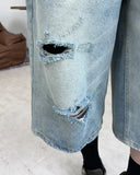 Patton Cut Bermuda Denim Pants