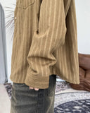 Kuz Herringbone Suede Shirt