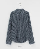 Bilte Summer Seersucker Check Long Sleeve Shirt