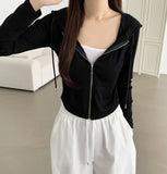 Daily Basic Slim Fit Long Sleeve Hood T-Shirt