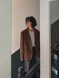 Belly loose fit suede jacket