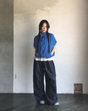 Tenshi Non-Fade Raw Fabric Two-Way Pin Tuck Banding Pants