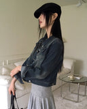 [MADE] Norber Vintage Washing Pocket Cropped Denim Jacket