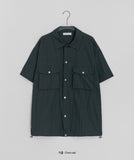 [unisex] Femins Pocket Nylon Over Short Sleeve Shirt