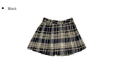 Alice Wool Check Pleated Skirt