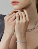 Essence Silver 4 Prong Tennis Bracelet 3mm
