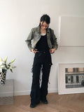 Preen Bijo Pocket Cargo Long Semi Bootcut Pants