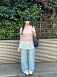[1+1][MADE] Hanky Tencel Layered See-through Long Sleeve T-Shirt