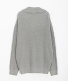 [unisex] Comilon half-zip over knit