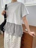 [BAONHAUS] Genbo Frill Tiered Short Sleeve Tee
