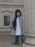 Nook's Rivet Square Denim Shorts