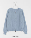 Orne Two-Way Crop Knit Zip-Up