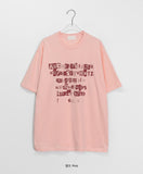 [unisex] Hymen Lettering Over Short Sleeve Tee