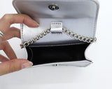 Twoyu Mini Square Leather Chain Crossbody Bag