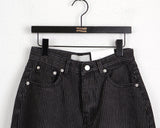 Kilo Black Stripe Long Wide Denim Pants