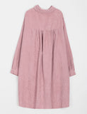 Dundue corduroy shirt long one piece