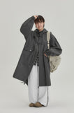 [BAONHAUS] Rubein Over Hood Long Field Jacket