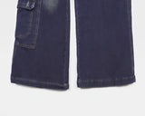 Faro Y2K Mini Double Pocket Washing Denim Bootcut Pants