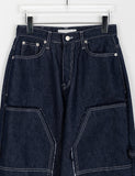 Vashu Capender Damage Denim Wide Pants