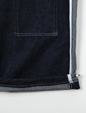 [unisex] Kochen Stitch Banding Color Matching Denim Pants