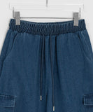 Nelk Banding Cargo Denim Bermuda Pants