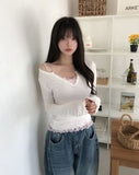 Prom Ruffle Button Long Sleeve
