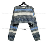 Soap Stripe Two-Way Crop Knit