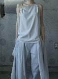 Asib Unbalance Sleeveless Blouse