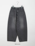[unisex] Tihuti Banding Washing Balloon Wide Denim Pants