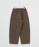 [Unisex] Delfer Pintuck Banding Cotton Balloon Wide Pants