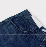 Slave pintuck wide denim pants