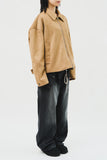 Rennie Cropped Leather Jacket