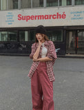 Machi linen check overshirt
