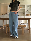 Shuve Pintuck Two-Way Pile Long Wide Jogger Pants